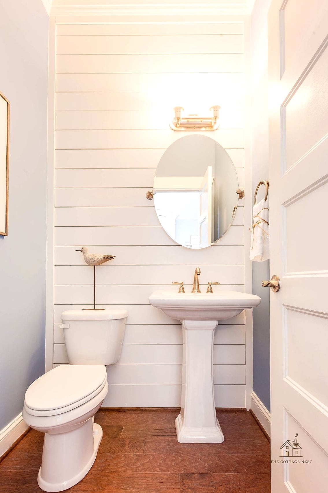 30 Clever Powder Room Ideas for Every Style 3 Pedestal Sink for Maximum Floor Space