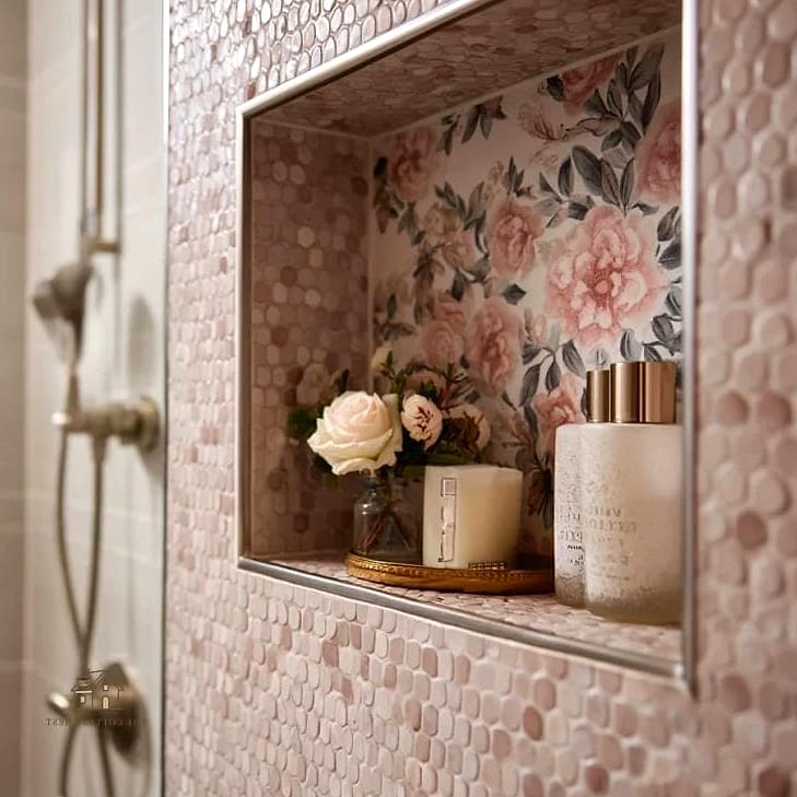 27 Dreamy Shower Niche Ideas to Try This Season 24 Peel-and-Stick Tile Niche Refresh