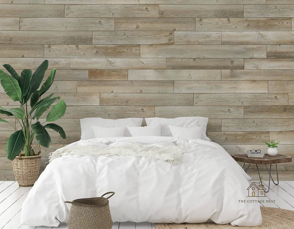 45 Creative Bedroom Wall Decor Ideas That Will Inspire You 6 Peel-and-Stick Wallpaper Panel
