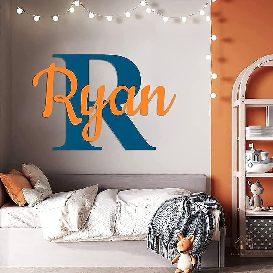 15 Gorgeous Kids Bedroom Decor Ideas That Are Totally Doable 16 Personalized Name Art or Signage