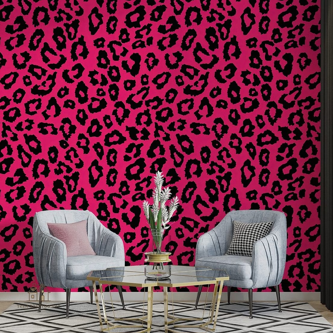 35 Stunning Pink And Cheetah Bedroom Ideas You'll Absolutely Love 23 Pink Macrame Wall Hanging Over A Cheetah Bed