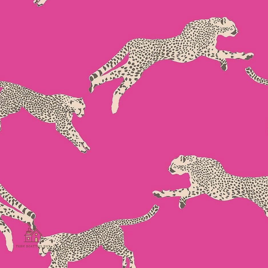 35 Stunning Pink And Cheetah Bedroom Ideas You'll Absolutely Love 33 Pink Peel-And-Stick Tile Backsplash Behind A Vanity