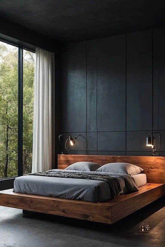 35 Brilliant Mens Bedroom Ideas to Copy Right Now 4 Platform Bed with Built-In Storage