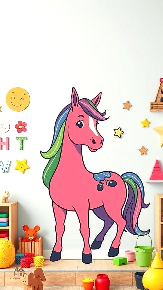 25 Dreamy Pony Wall Shower Ideas to Try This Season 22 Playful Color-Block Tile