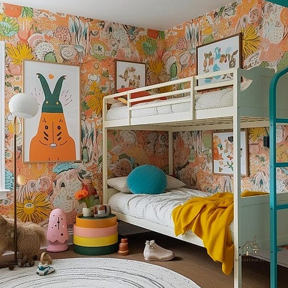 25 Gorgeous Bed Inside Closet Ideas That Are Totally Doable 19 Playful Wallpaper Accent Nook