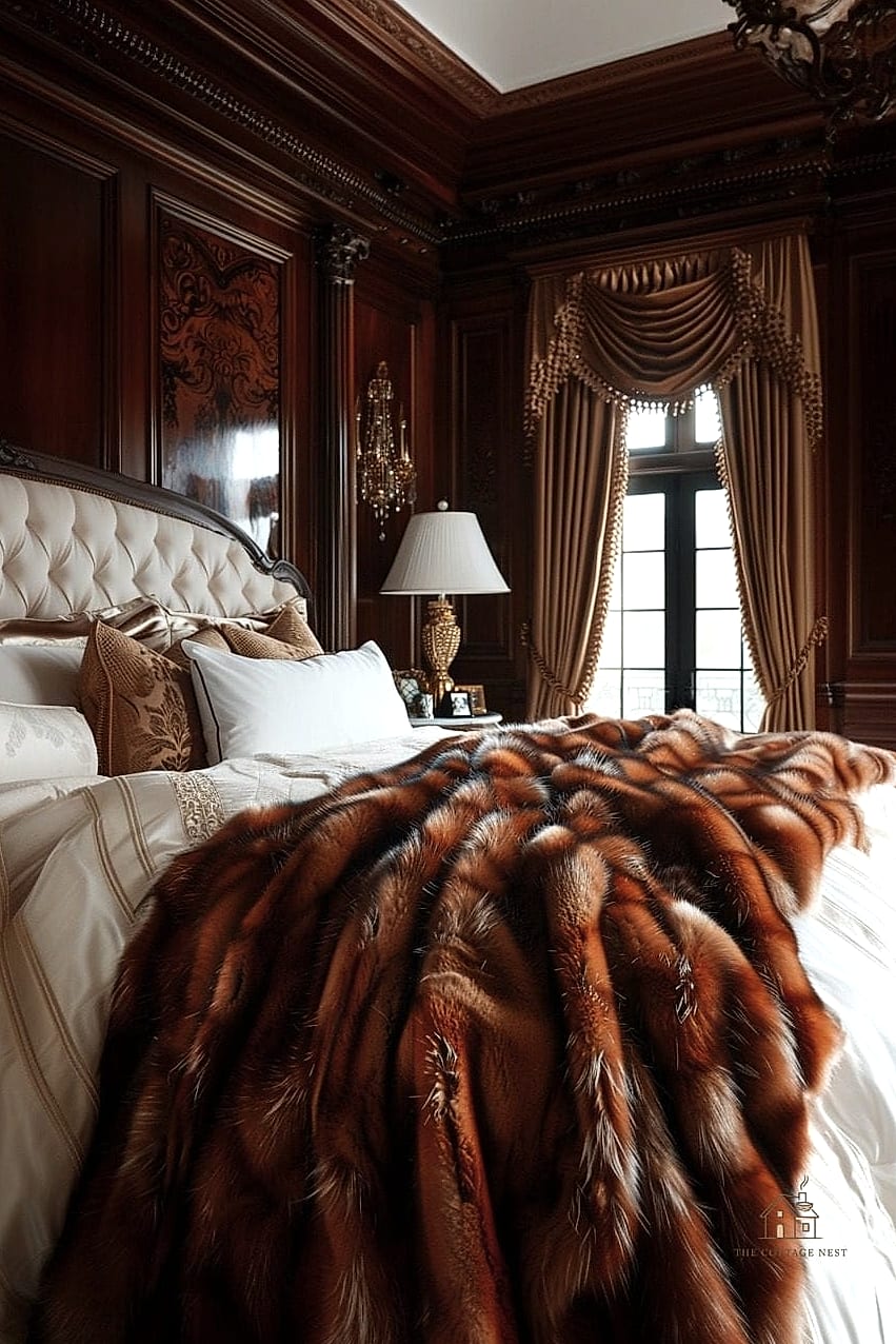 23 Beautiful Master Bedrooms Decor Ideas to Transform Your Space 18 A Plush Faux Fur or Wool Throw