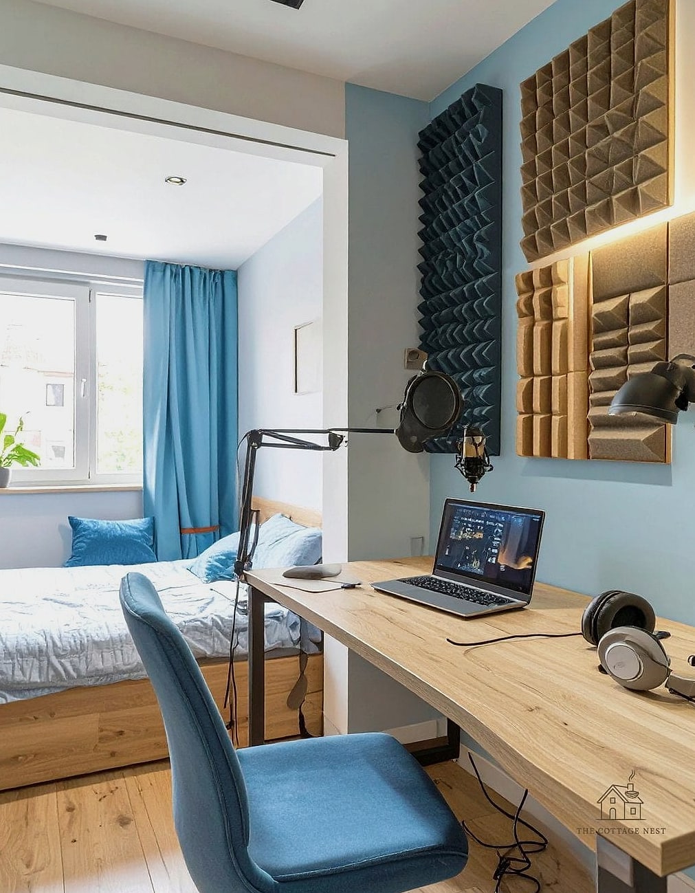 23 Creative Spare Bedroom Ideas That Will Inspire You 21 A Podcast or Recording Studio