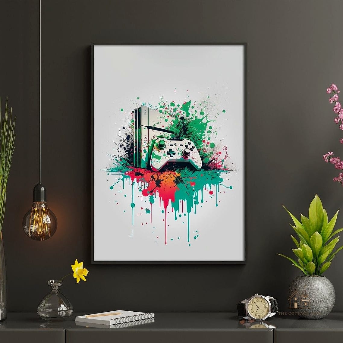 20 Amazing Gaming Bedroom Ideas on a Budget 5 Poster Wall Instead of Framed Art