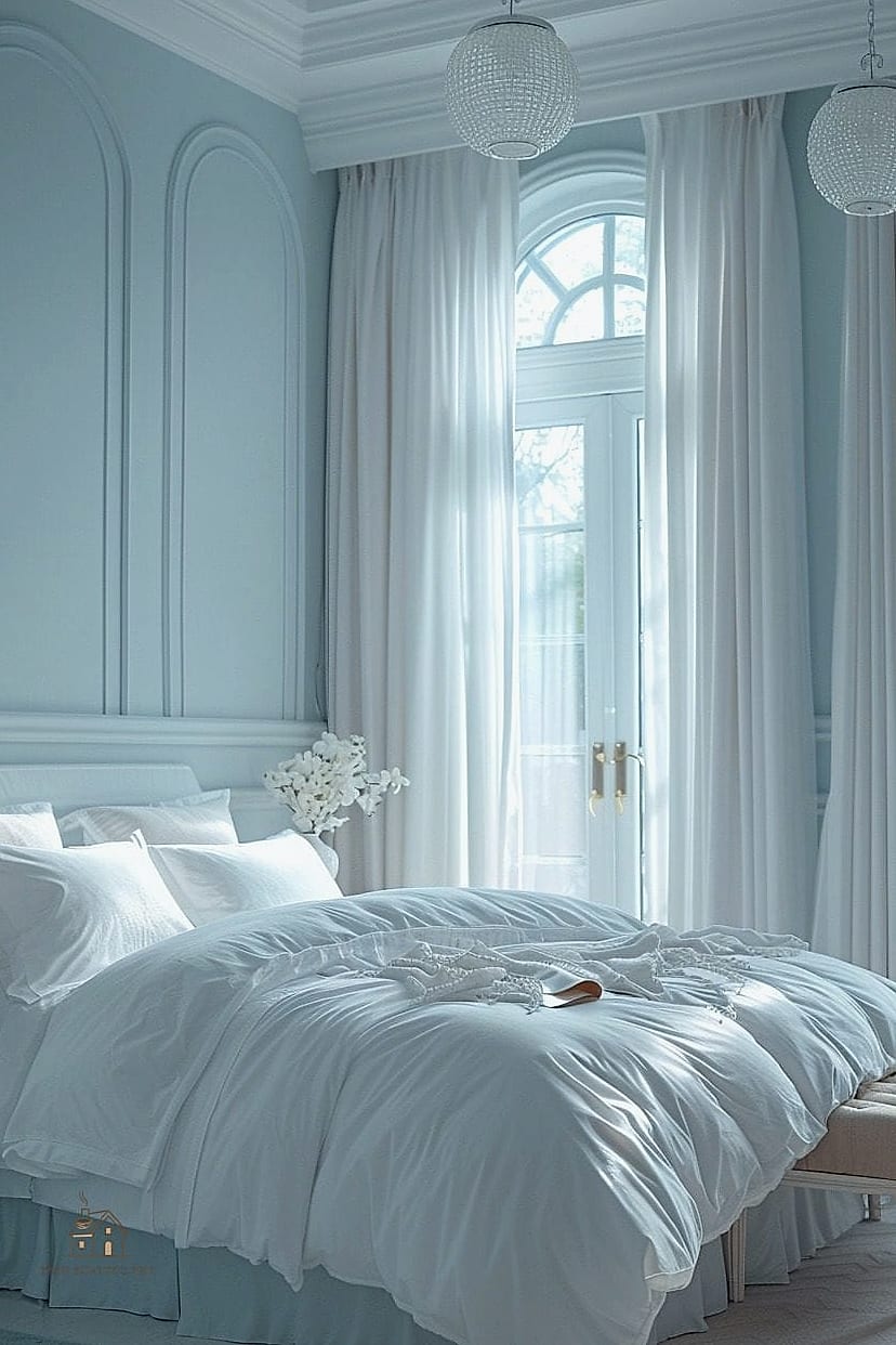 Powder Blue and Warm White