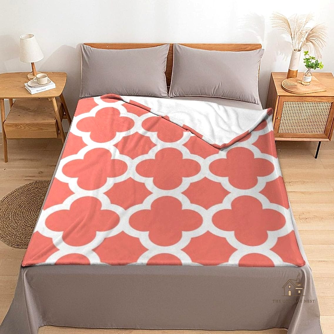 15 Stunning Preppy Bedroom Decor You'll Absolutely Love 12 Quatrefoil Patterned Rug