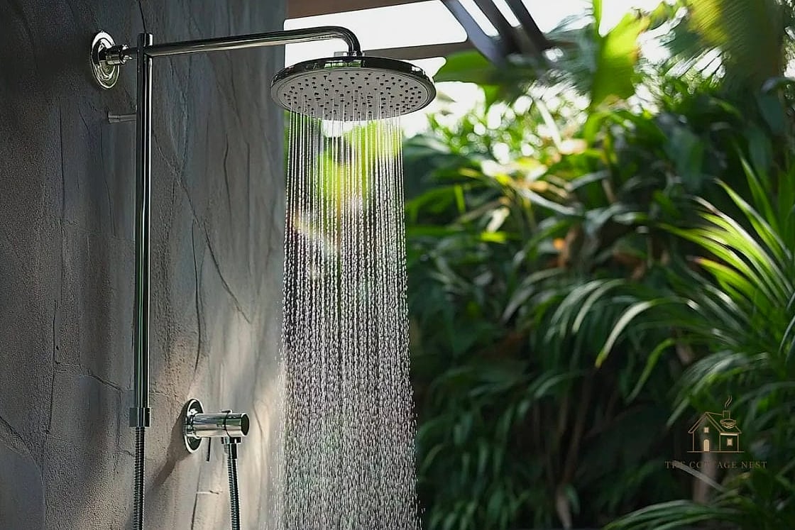 25 Stunning Outdoor Shower Ideas You'll Absolutely Love 23 Rain Shower Head Upgrade