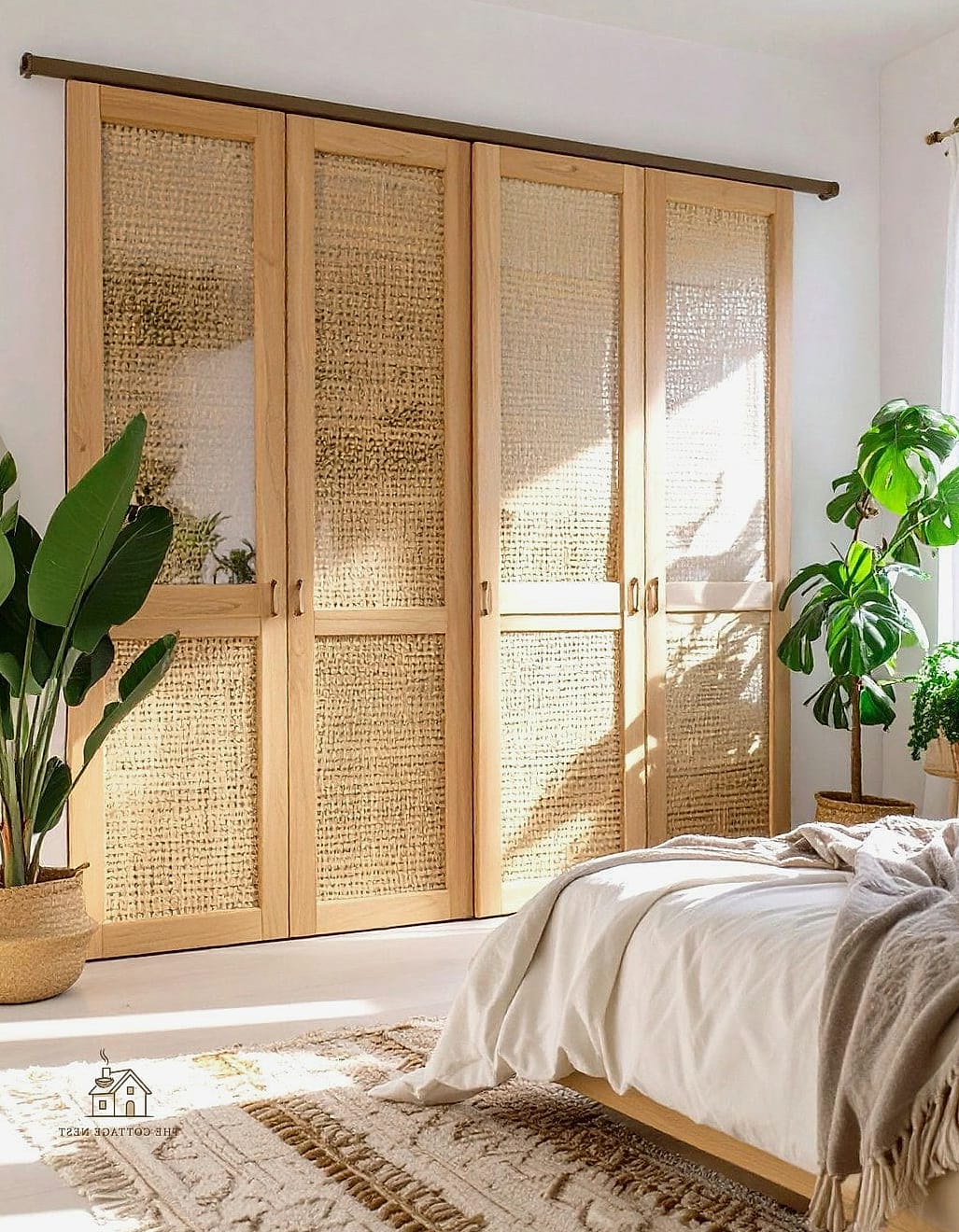 Rattan or Cane Webbing Doors
