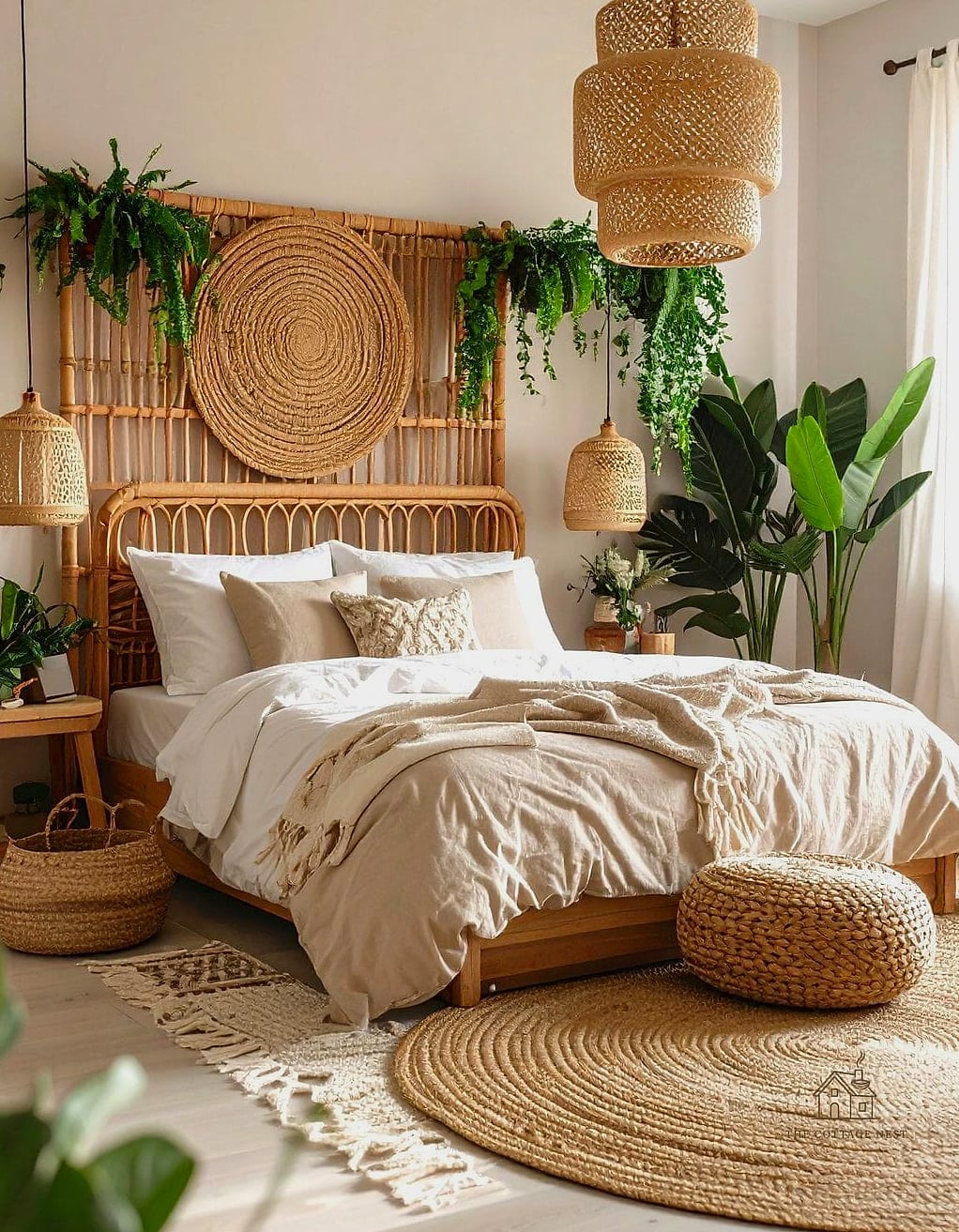 23 Creative Bedroom Wall Decor Above Bed That Will Inspire You 6 Rattan or Cane Wall Panels