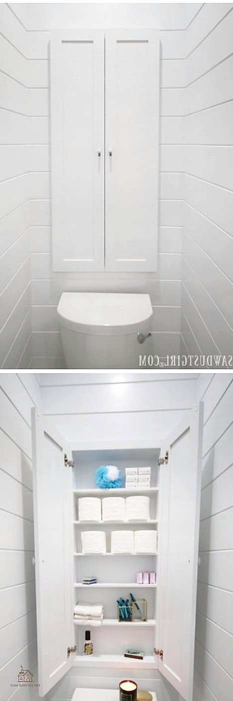 25 Creative Over The Toilet Storage Ideas That Will Inspire You 3 Recessed Wall Niche