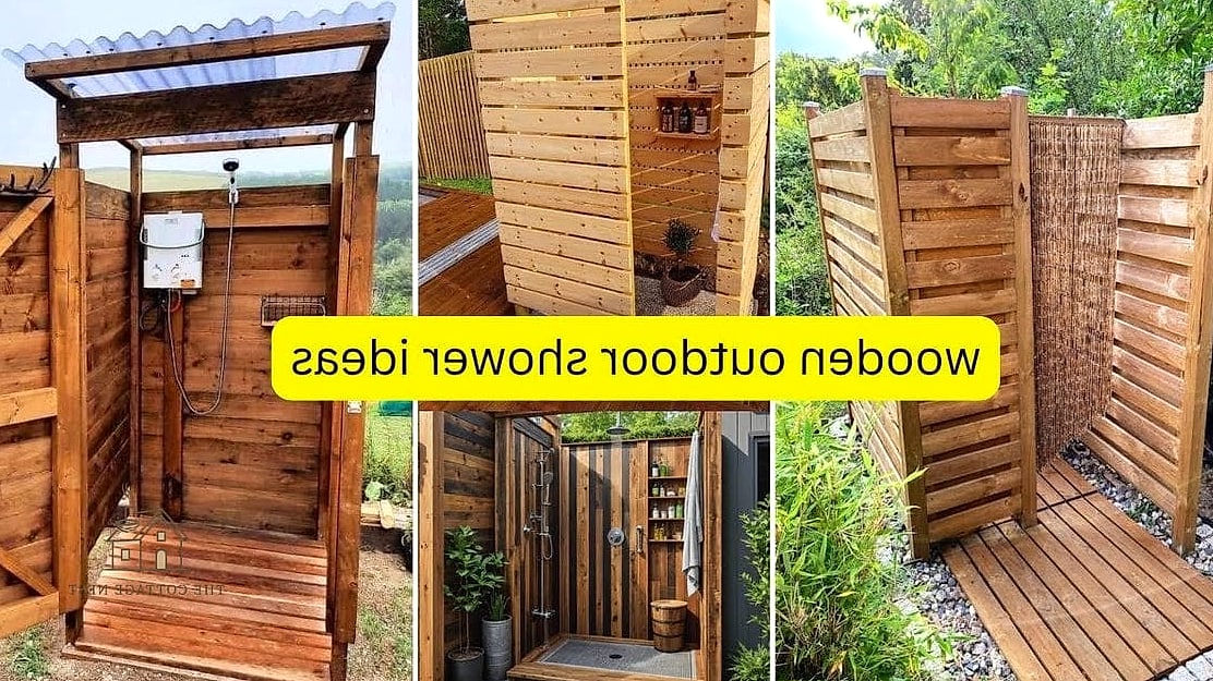 25 Stunning Outdoor Shower Ideas You'll Absolutely Love 8 Reclaimed Wood Pallet Structure