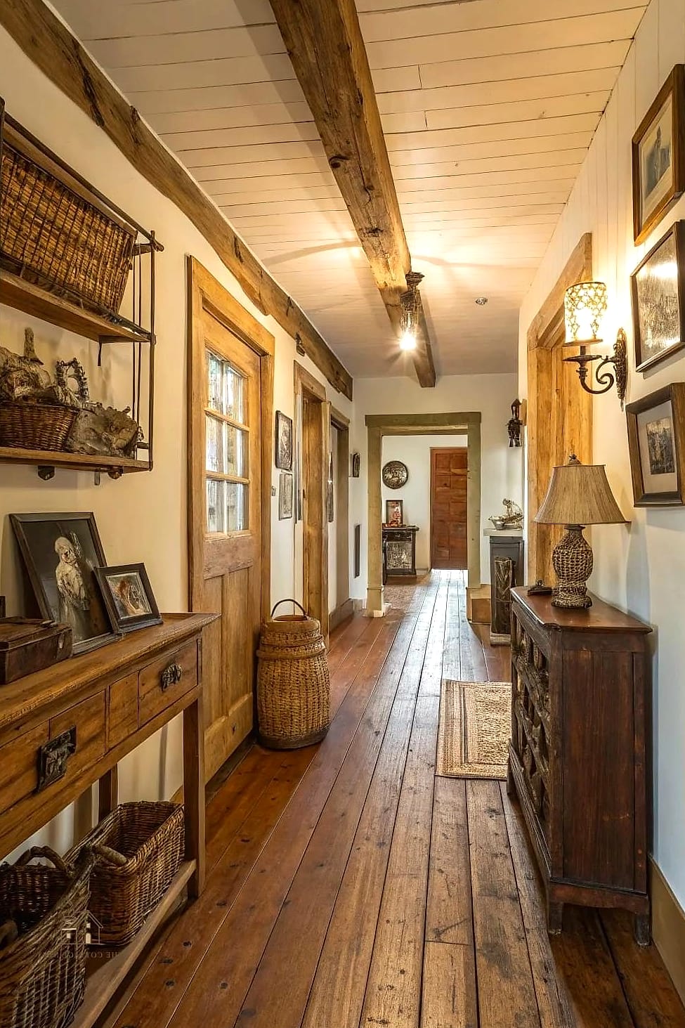 35 Stunning Farmhouse Walk In Shower Ideas You'll Absolutely Love 5 Reclaimed Wood Accent Bench