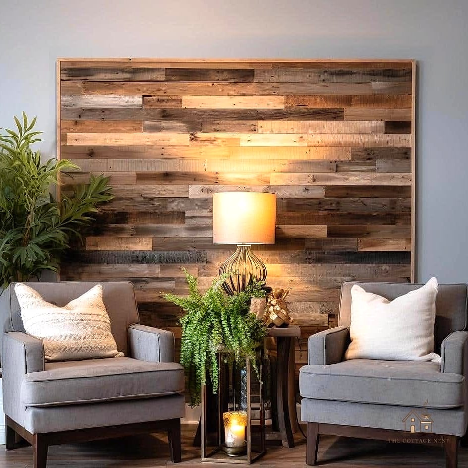 30 Clever Rustic Walk In Shower Ideas for Every Style 3 Reclaimed Wood Accent Wall