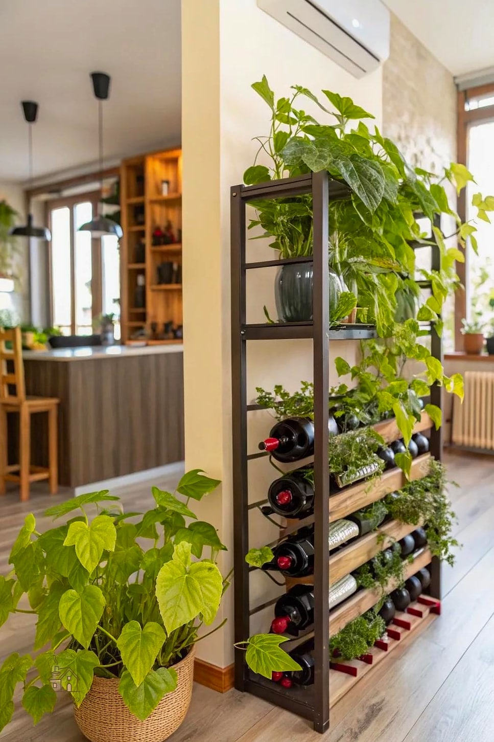 Repurposed Wine Crate Planter