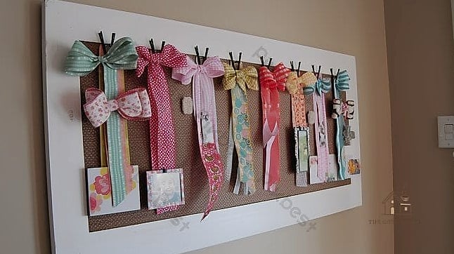15 Stunning Preppy Bedroom Decor You'll Absolutely Love 14 Ribbon Board for Keepsakes