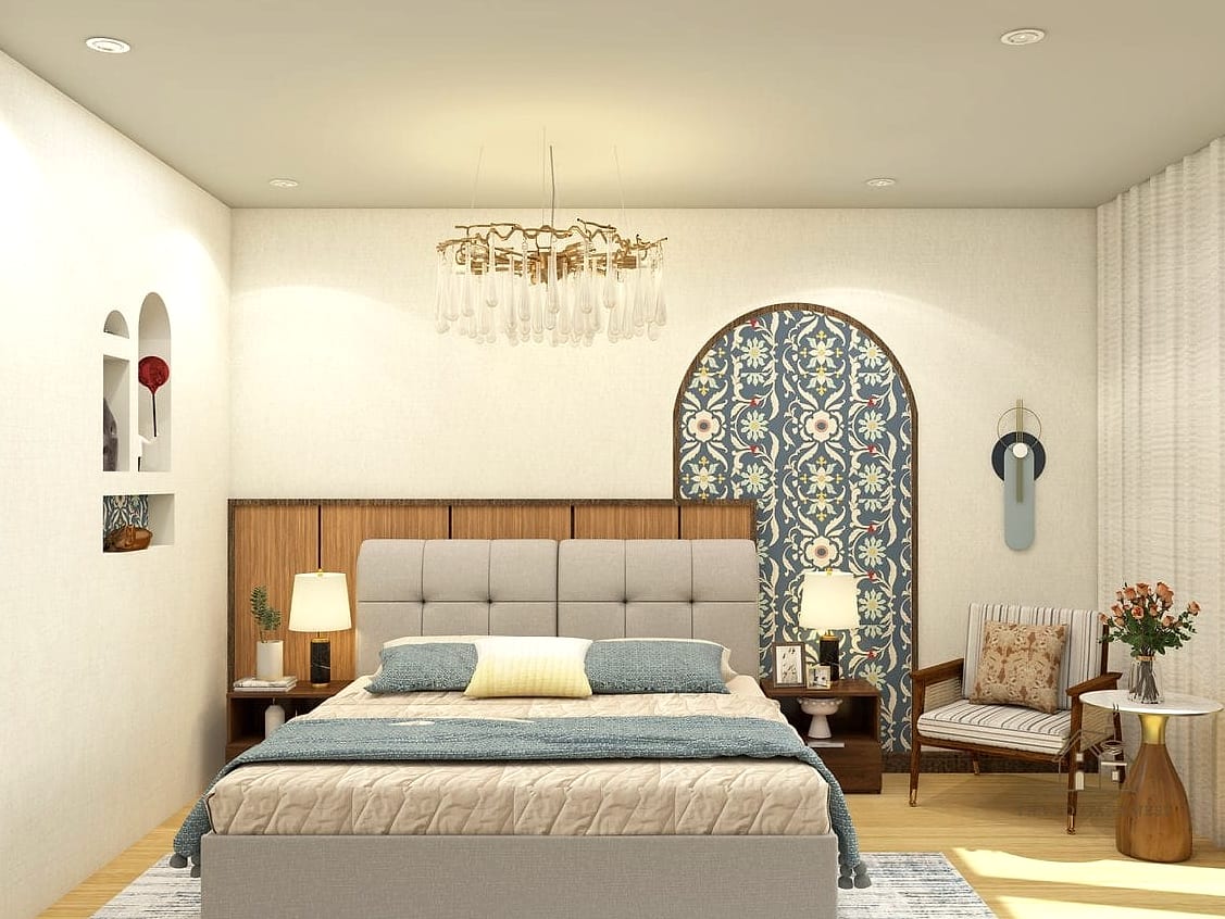 23 Creative Bedroom Wall Decor Above Bed That Will Inspire You 11 Round or Arched Mirror
