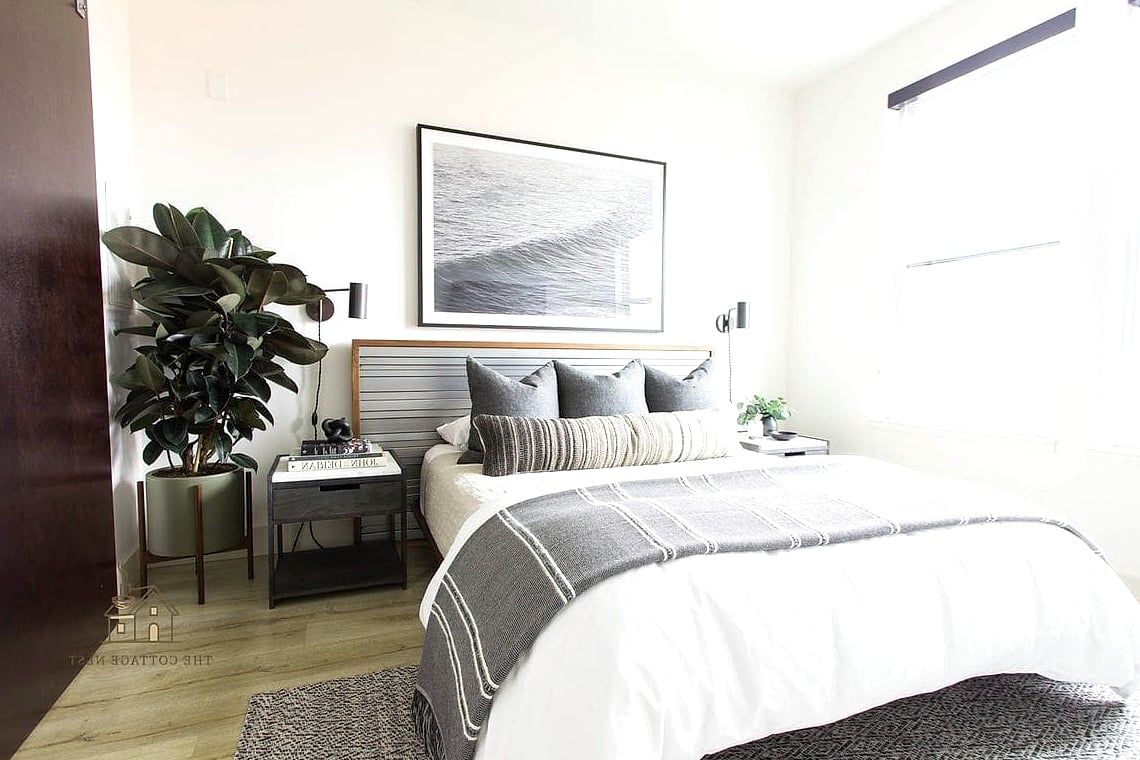 Rug Under Just the Nightstands