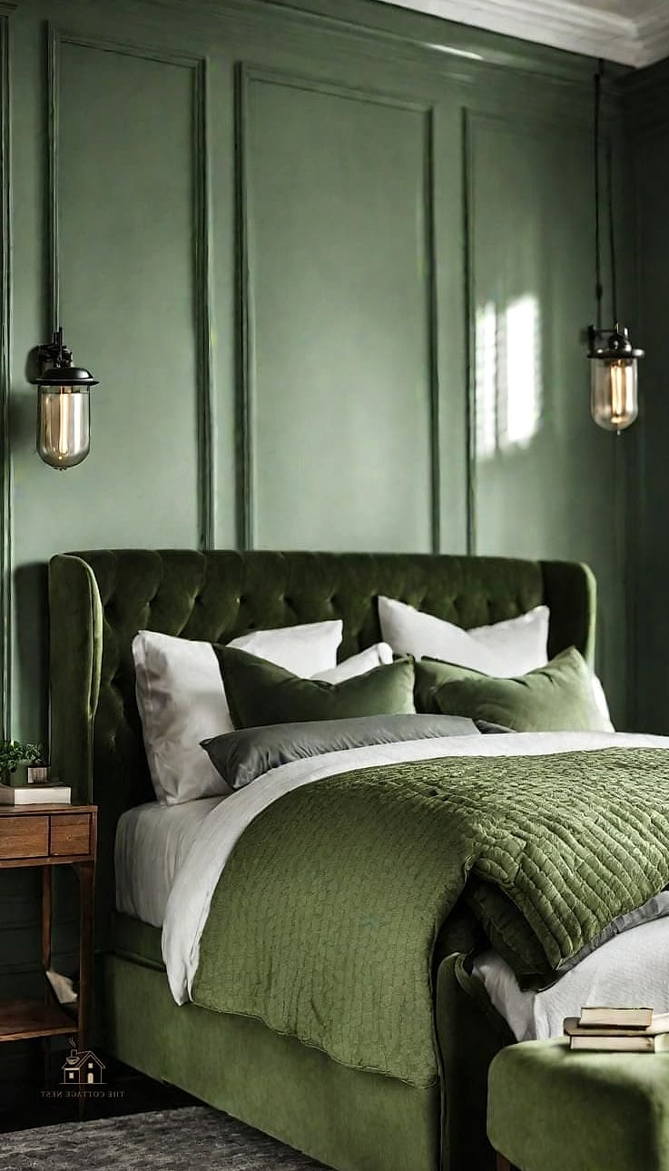 Sage Green and Cream