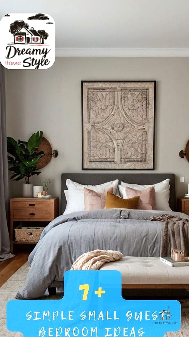 30 Dreamy Guest Bedroom Ideas to Try This Season 18 Set Up a Small Desk or Work Nook
