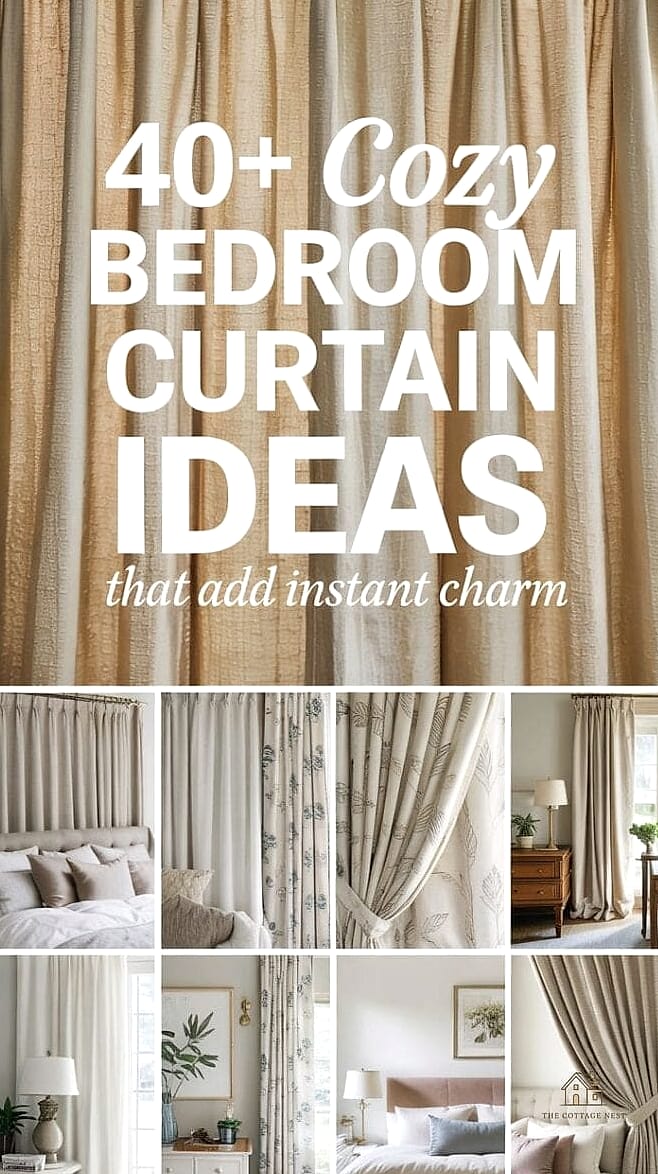 40 Clever Bedroom Curtain Ideas for Every Style 41 No-Sew Curtains Using Fabric Clips