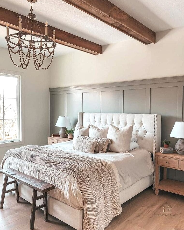20 Cozy Bedroom Wainscoting Ideas Worth Pinning 11 Shaker Style Wainscoting for Timeless Appeal