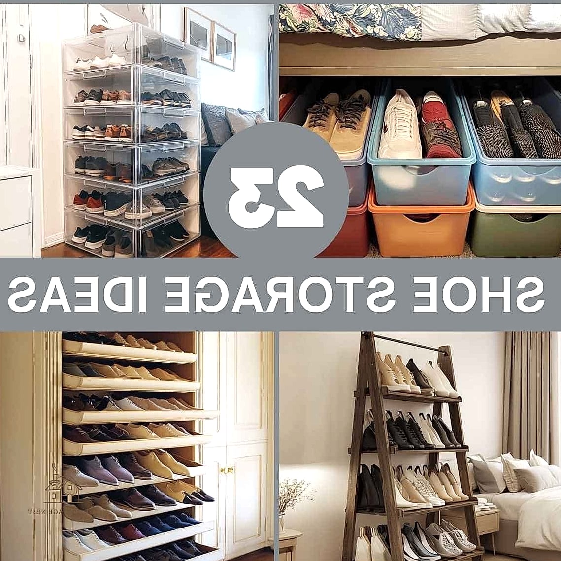 24 Clever Small Bedroom Storage Ideas for Every Style 24 Shoe Storage Behind the Door