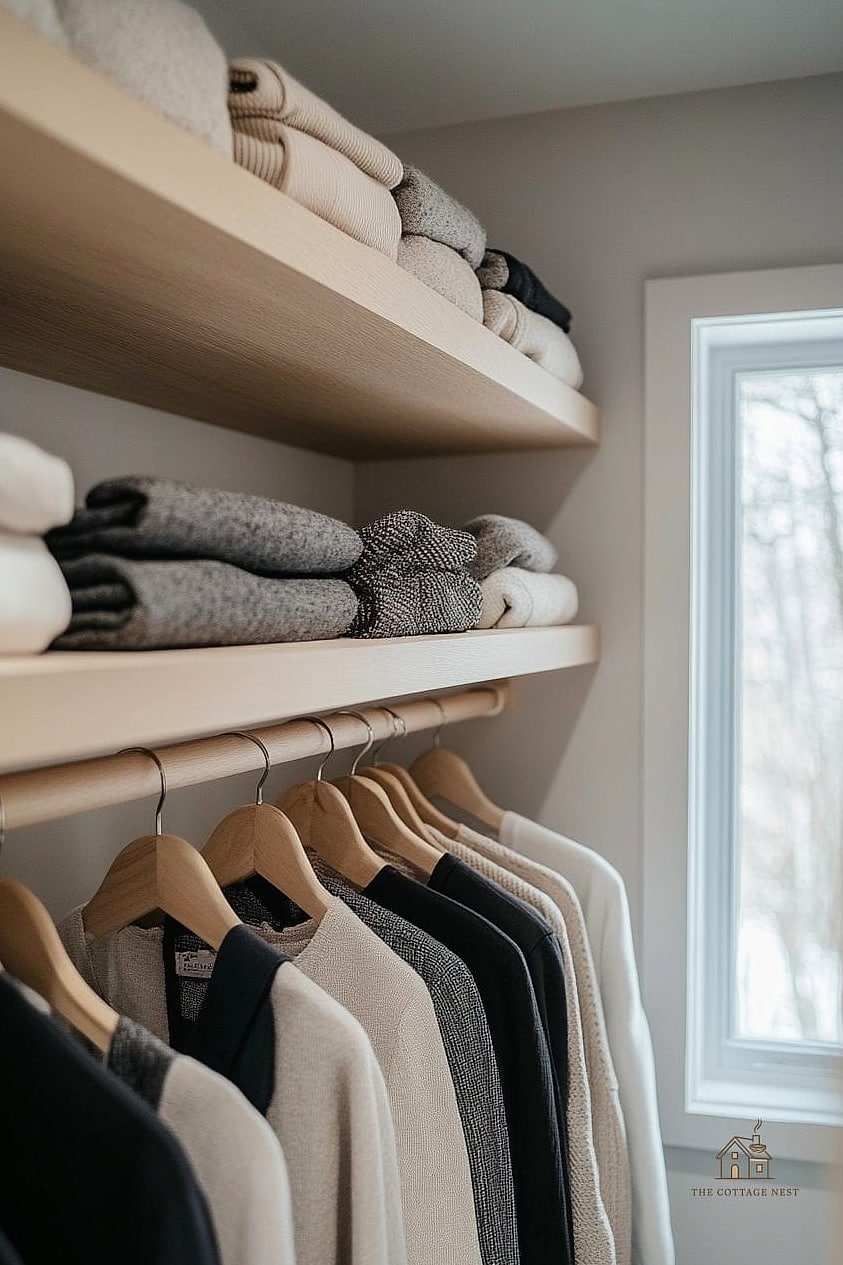 30 Dreamy Walk In Wardrobe Behind Bed to Try This Season 12 Slatted Wood Panel Divider