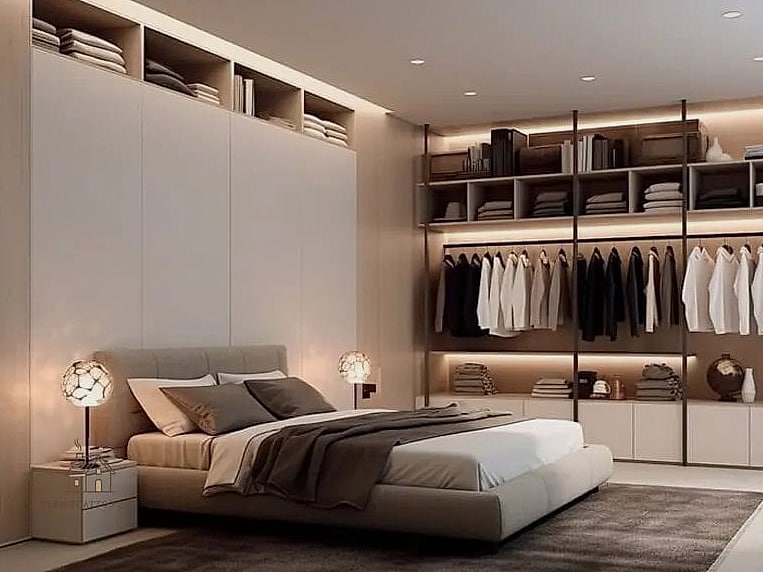 Sleek Built-In Closet System