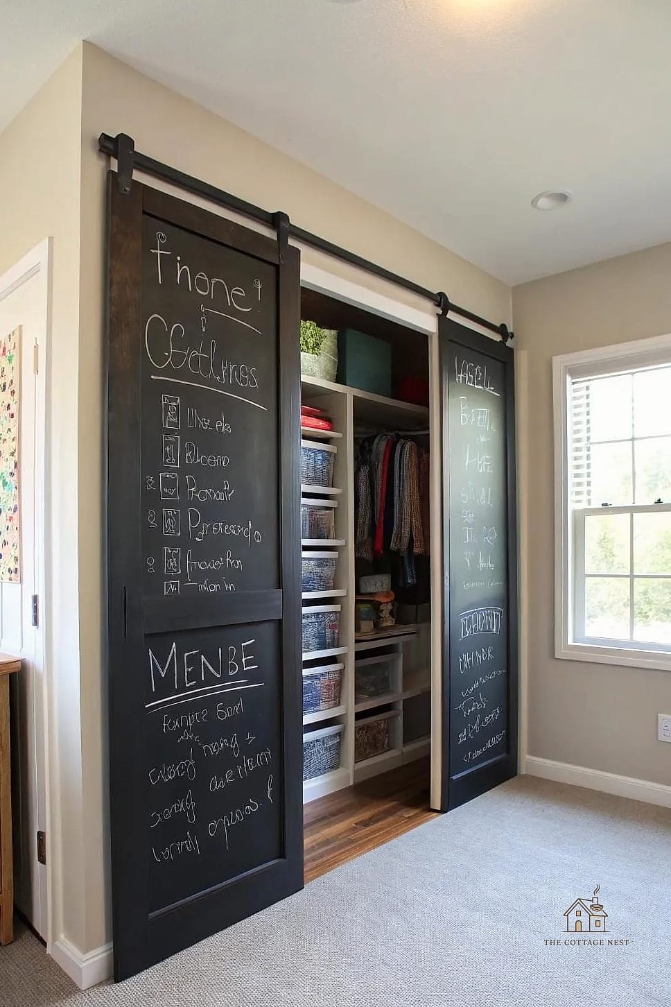 Sliding Chalkboard or Whiteboard Panel