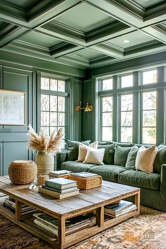 25 Stunning Color Drenching Bedroom You'll Absolutely Love 22 Soft Gray-Green Neutral