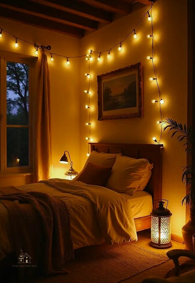 24 Clever Cozy Bedroom Ideas for Every Style 5 Soft, Layered Lighting
