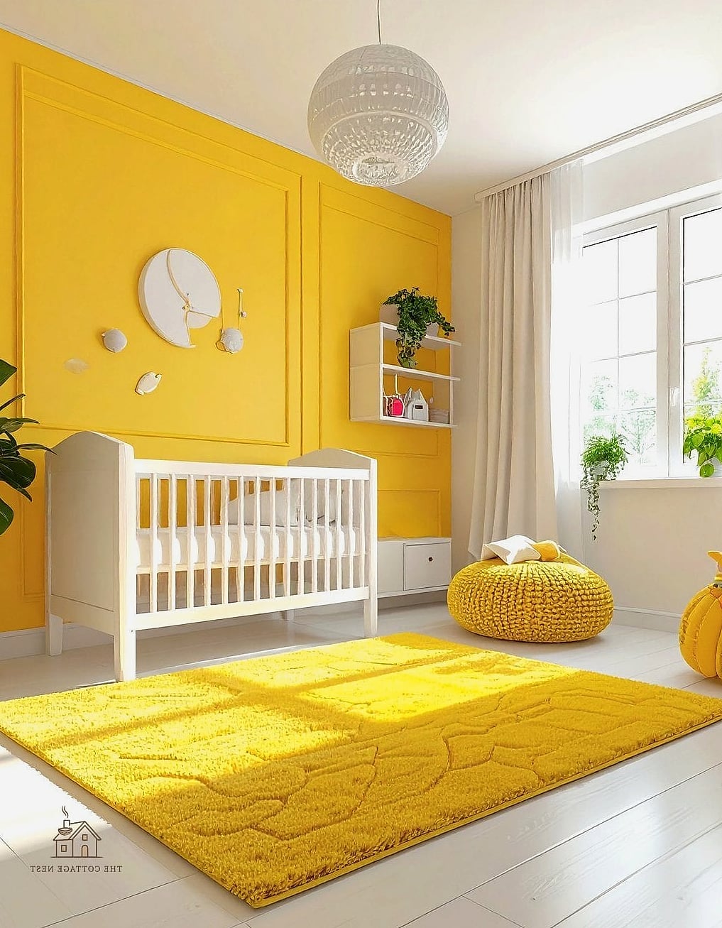 26 Beautiful Yellow Bedroom Ideas to Transform Your Space 20 Soft Yellow Nursery-Inspired Guest Room