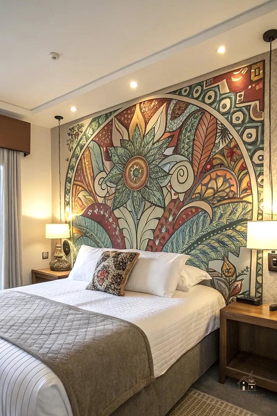 23 Creative Bedroom Wall Decor Above Bed That Will Inspire You 4 Statement Headboard Mural