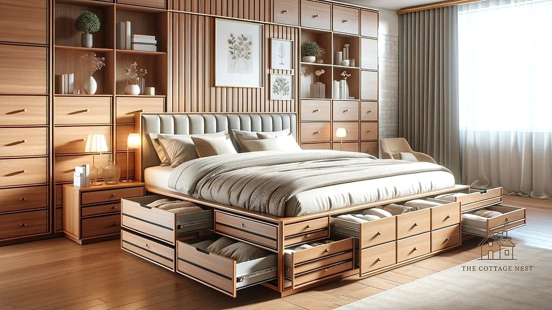 35 Chic Bedroom Storage Ideas for a Beautiful Home 3 A Storage Bed Frame