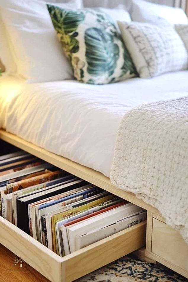25 Gorgeous Bed Inside Closet Ideas That Are Totally Doable 8 Storage Drawers Built Under the Bed