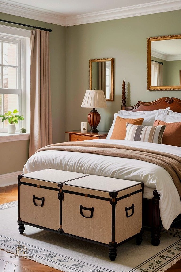 35 Chic Bedroom Storage Ideas for a Beautiful Home 22 A Storage Ottoman