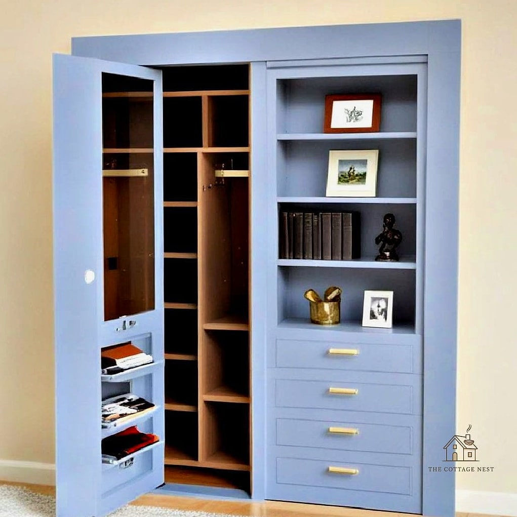 Tall Bookshelf as a Room Divider
