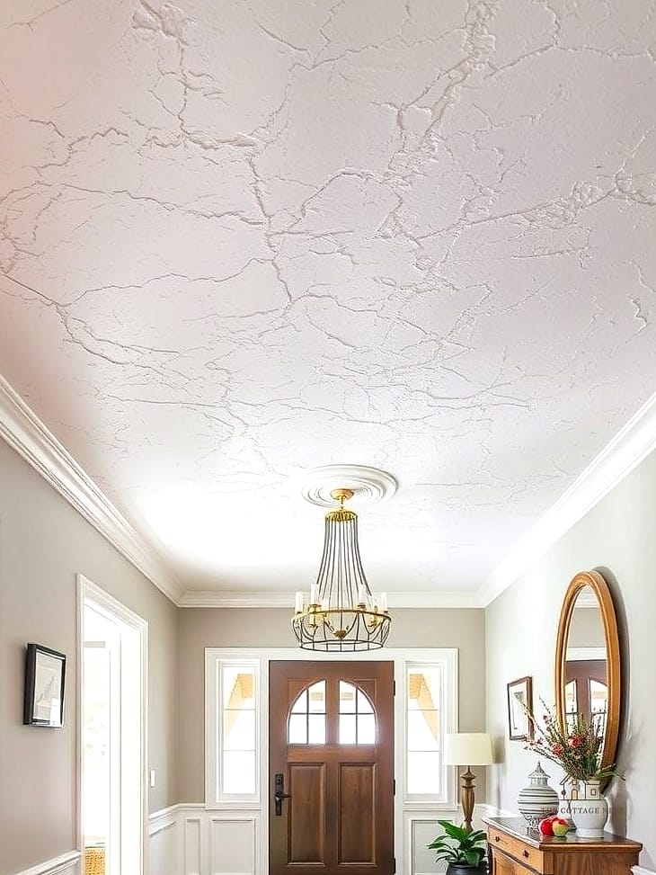 25 Clever Down Ceiling Design Bedrooms Ideas for Every Style 23 Textured Plaster Down Ceiling