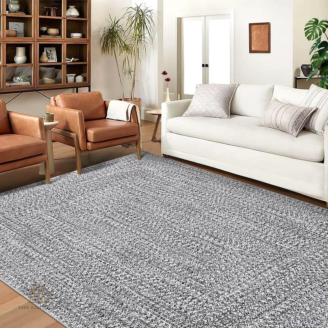 Textured Solid Rugs for Subtle Interest