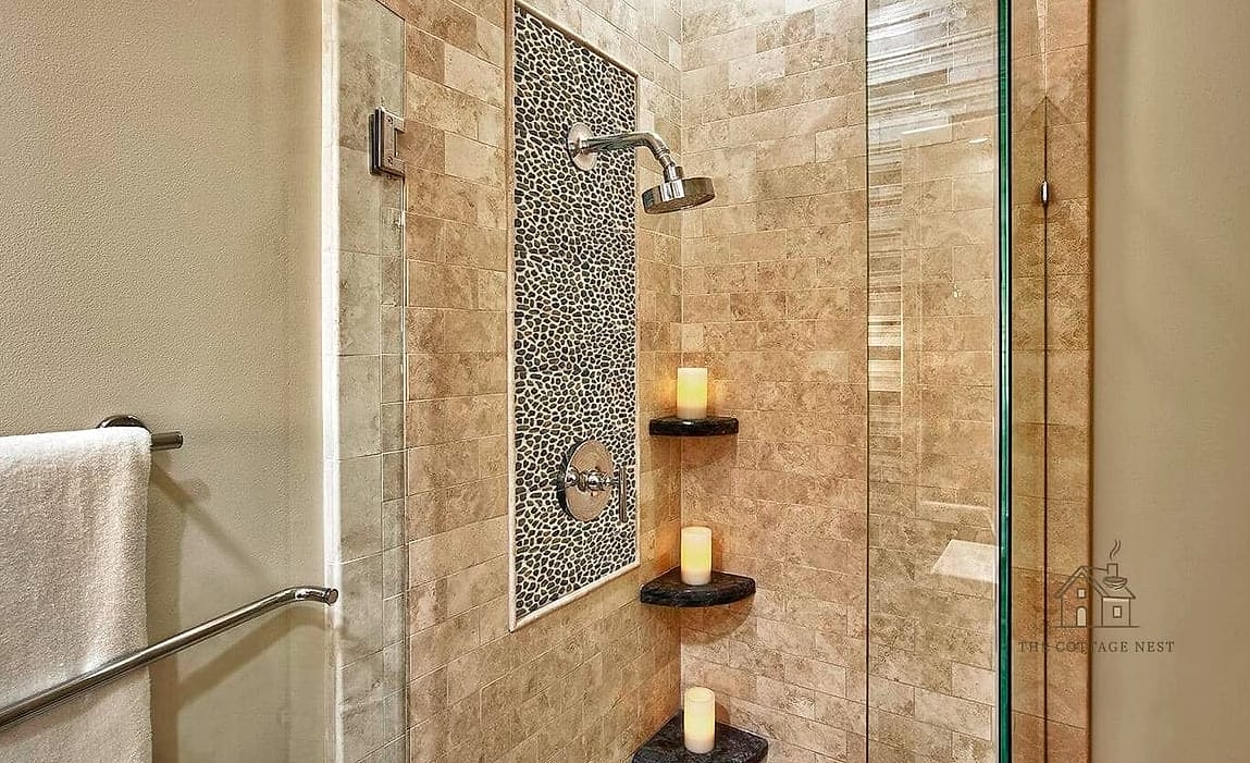 30 Cozy Shower Tile Ideas Worth Pinning 12 Textured 3D Tile Accent Wall