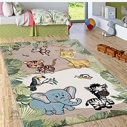 15 Gorgeous Kids Bedroom Decor Ideas That Are Totally Doable 8 A Themed Rug as the Anchor Piece