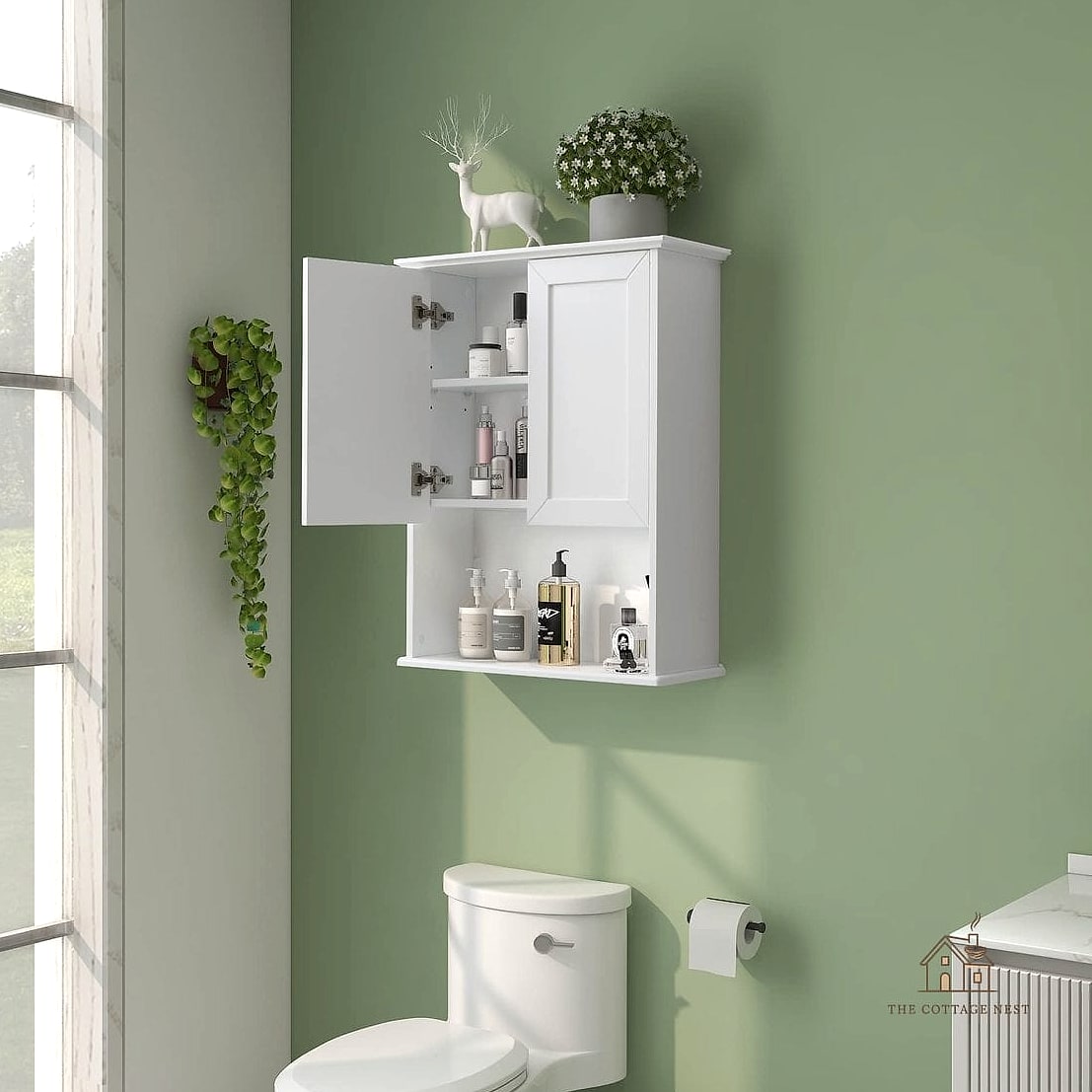 35 Chic Back Of Toilet Decor Ideas for a Beautiful Home 26 Toilet Topper with Cabinet