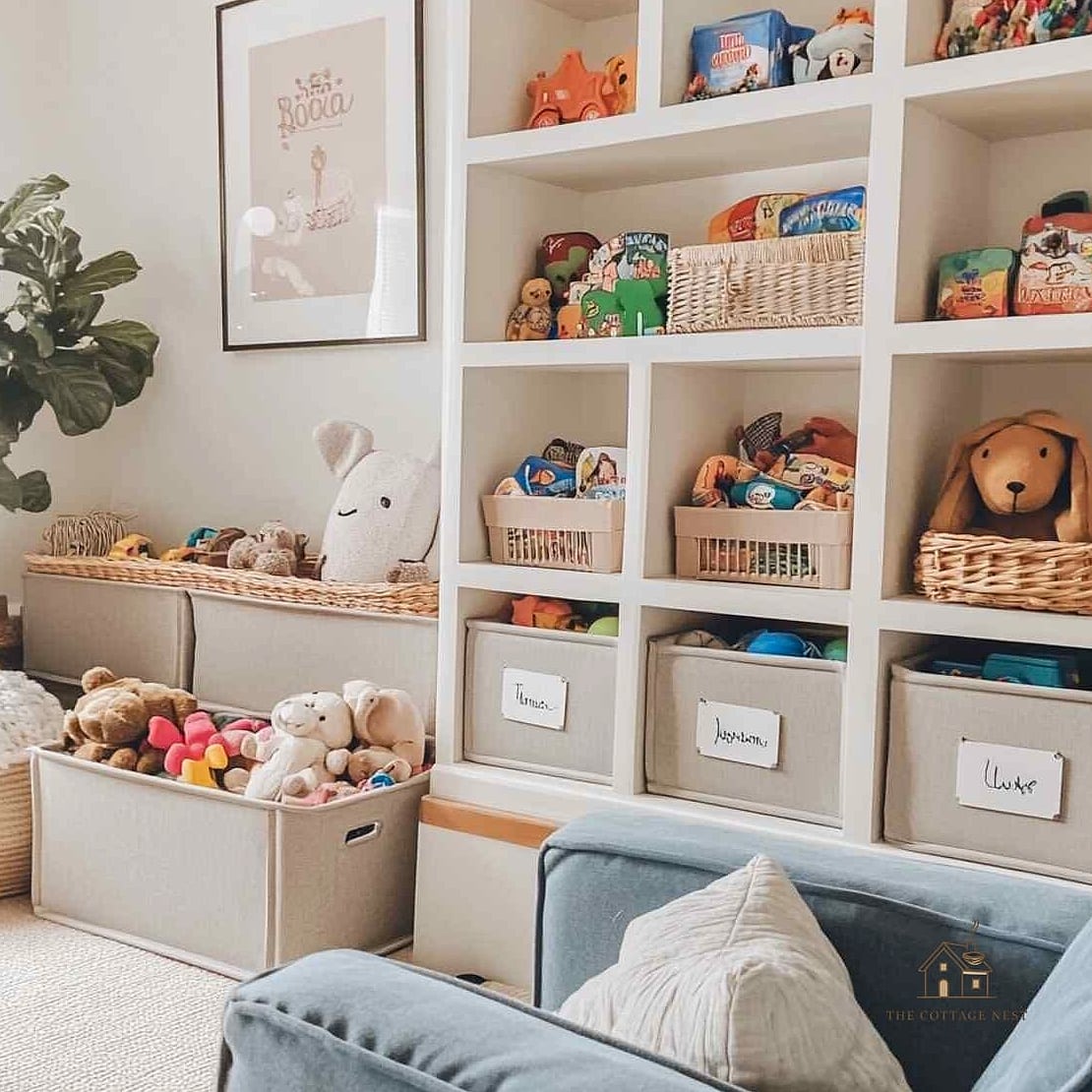 A Toy Storage Bench at the Foot of the Bed