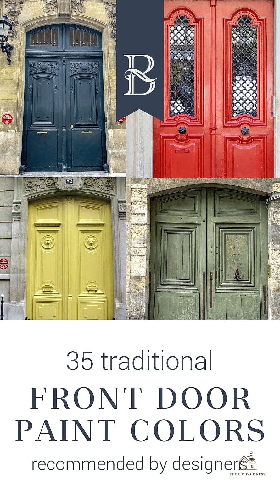 27 Cozy Door Painting Ideas Bedroom Worth Pinning 17 Two-Color Split Door