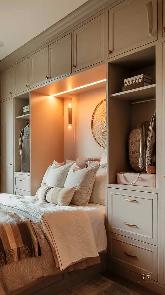 Two-Tone Closet Cabinetry