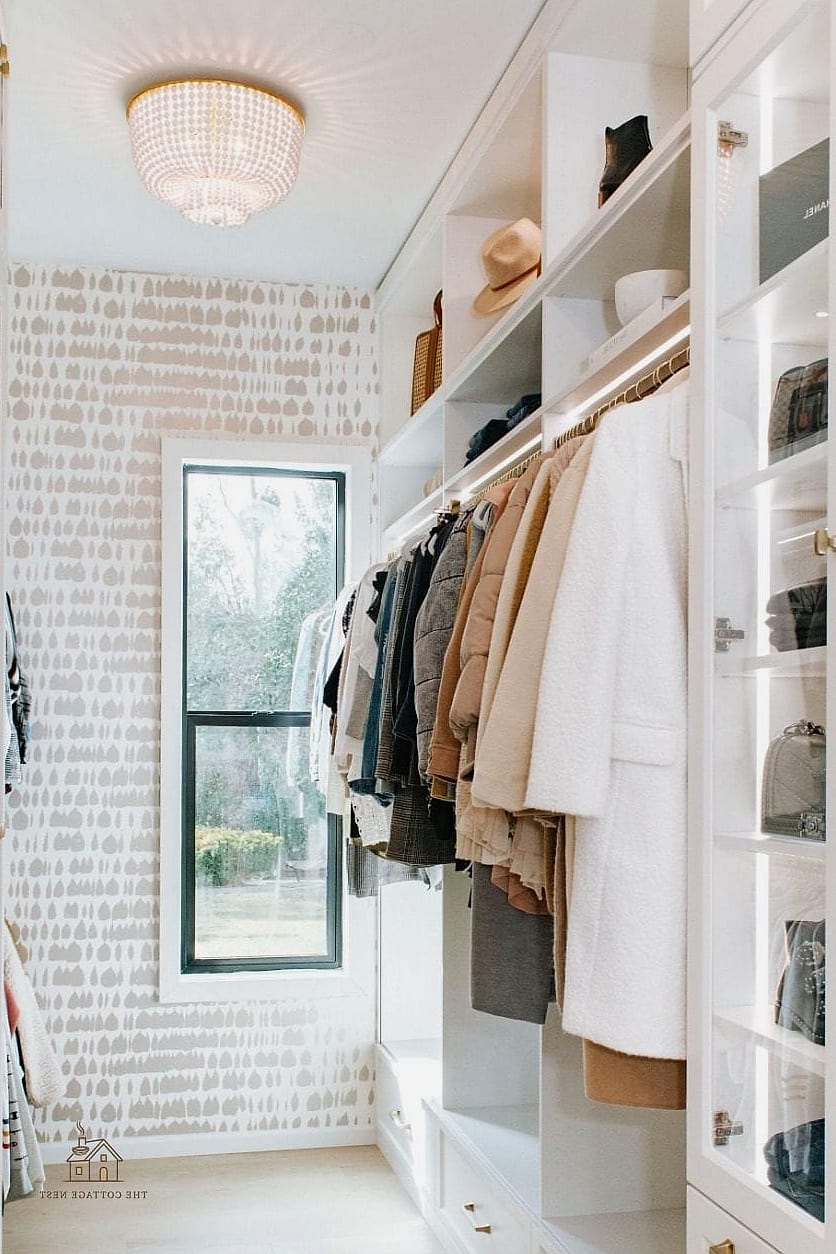 30 Dreamy Walk In Wardrobe Behind Bed to Try This Season 25 Two-Tone Wardrobe Divider Wall